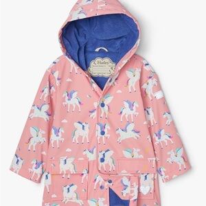 Hatley Pink Unicorn Raincoat for Kids